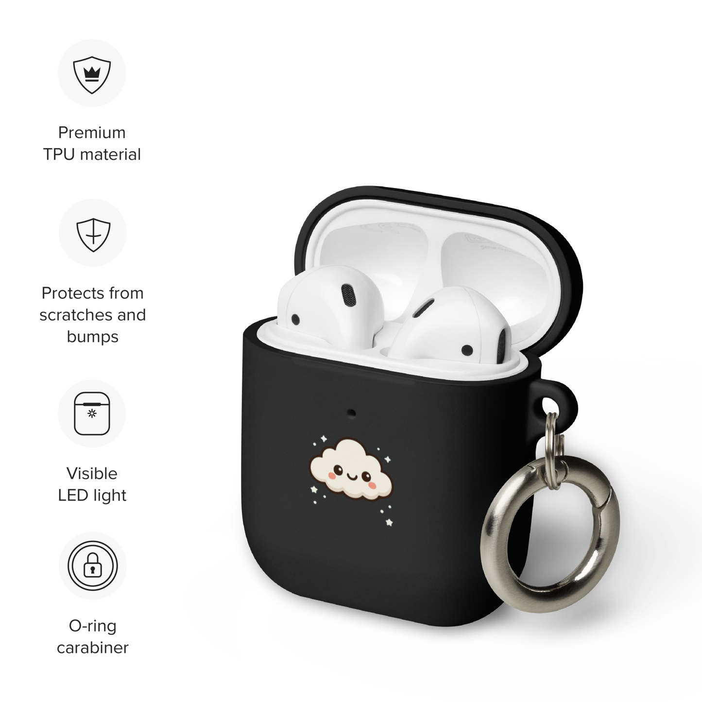 Boîtier Nuage en caoutchouc | AirPods®