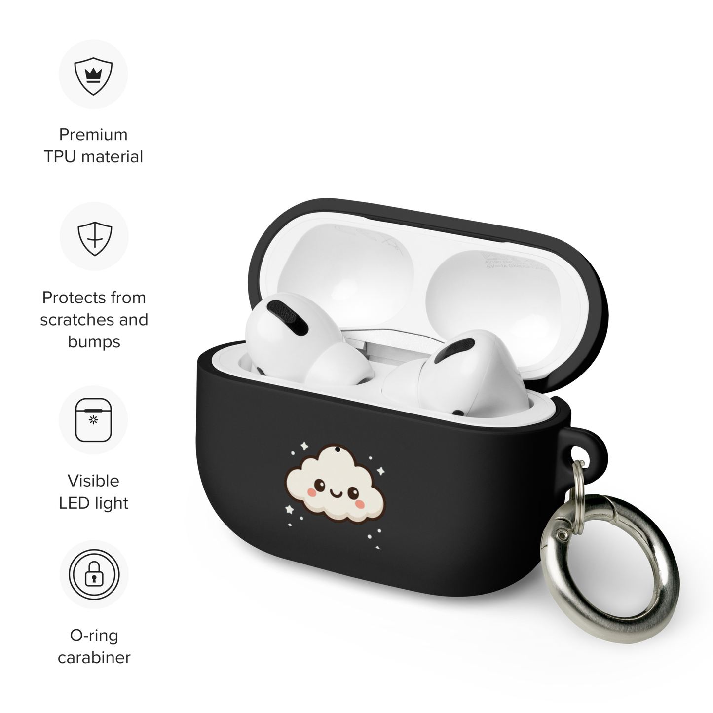 Boîtier Nuage en caoutchouc | AirPods®